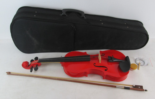 Red full size violin 60cm - red,
