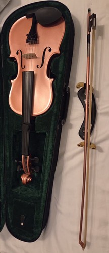 Metallic rose gold violin - metallic,